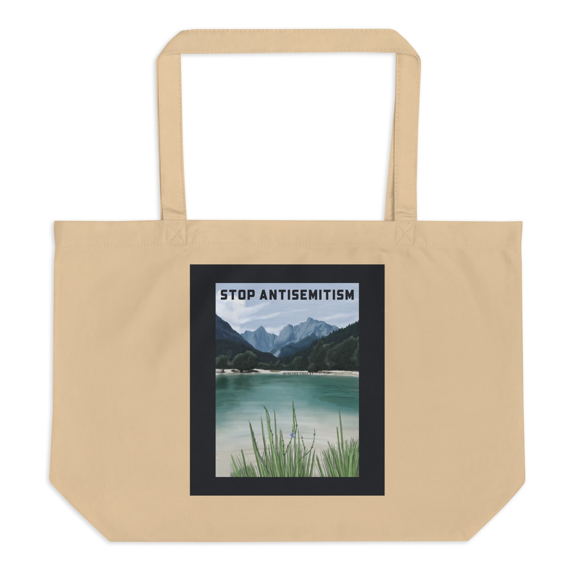 Nature & Sightseeing | Antisemitism | Large Organic Tote Bag Jouparty