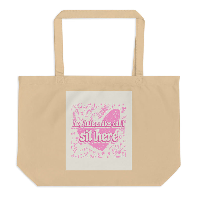 Jewish Pink Era | Large Organic Tote Bag