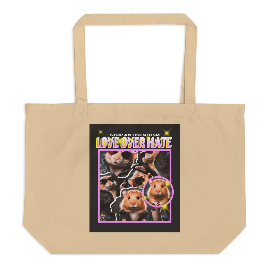 Funny Animals | Antisemitism | Large Organic Tote Bag Jouparty