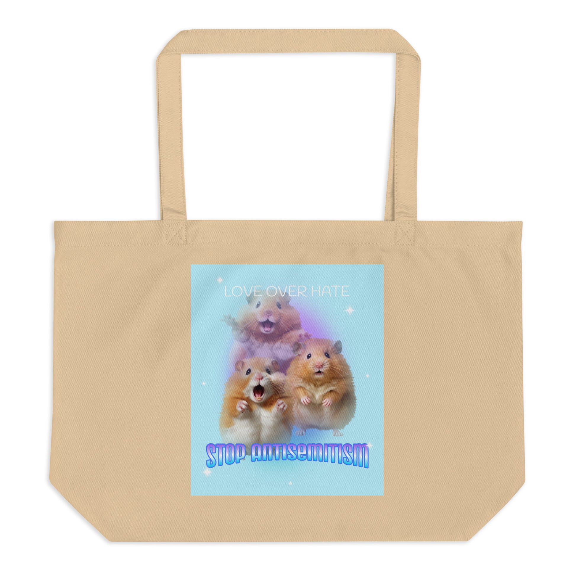 Funny Animals | Antisemitism | Large Organic Tote Bag