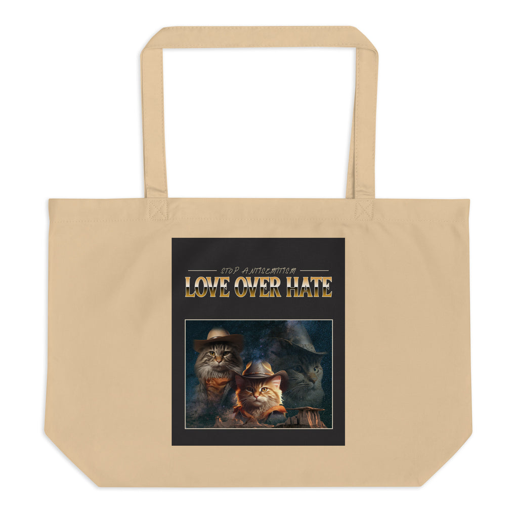 Funny Animals | Antisemitism | Large Organic Tote Bag Jouparty