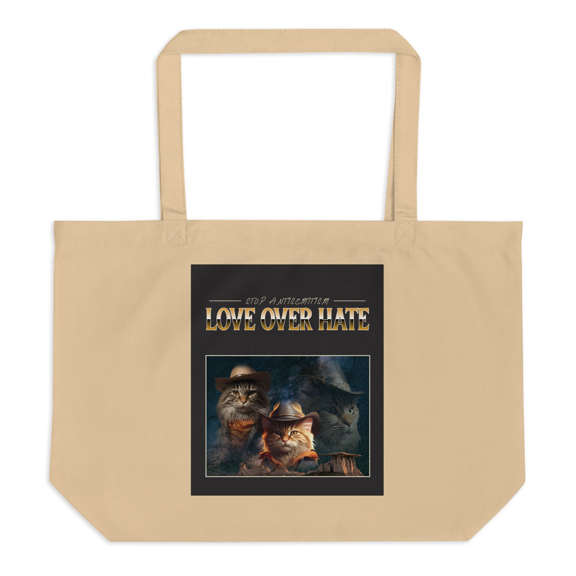 Funny Animals | Antisemitism | Large Organic Tote Bag Jouparty