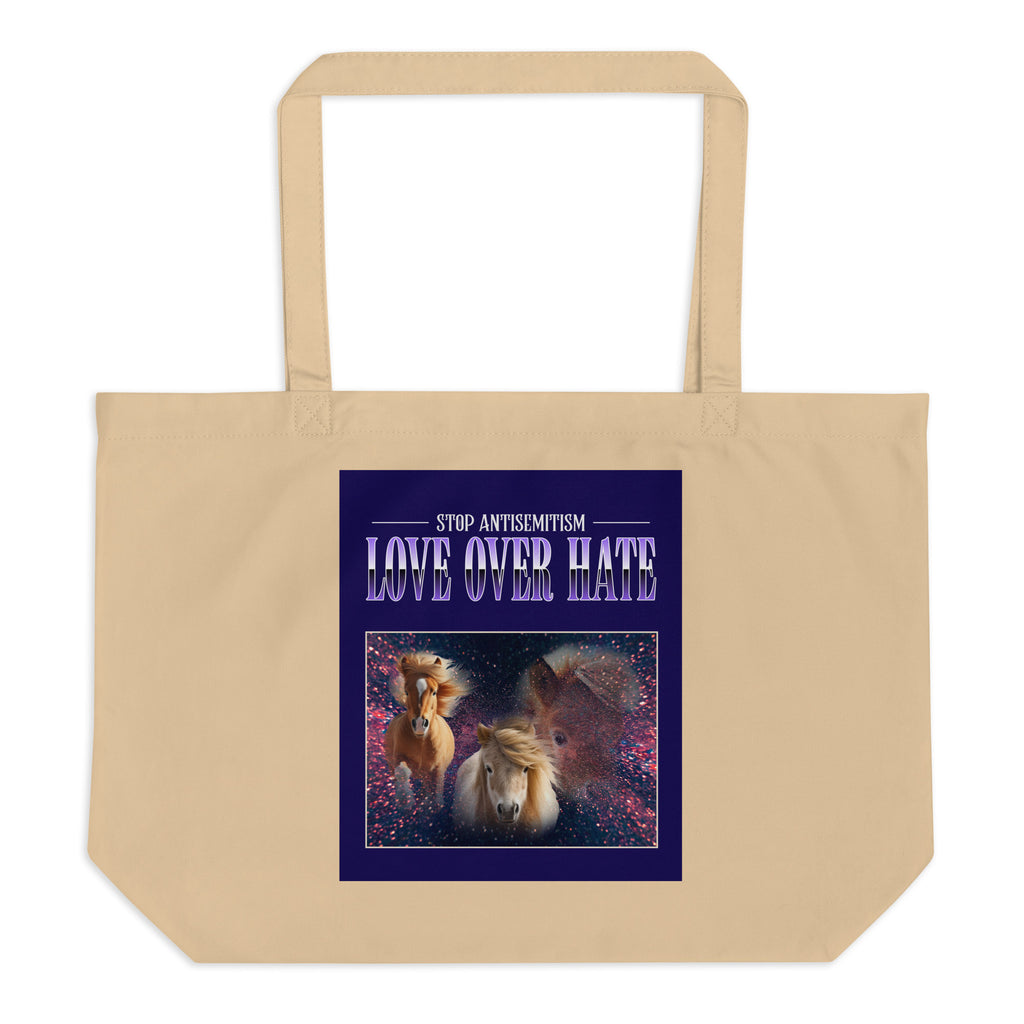Funny Animals | Antisemitism | Large Organic Tote Bag Jouparty