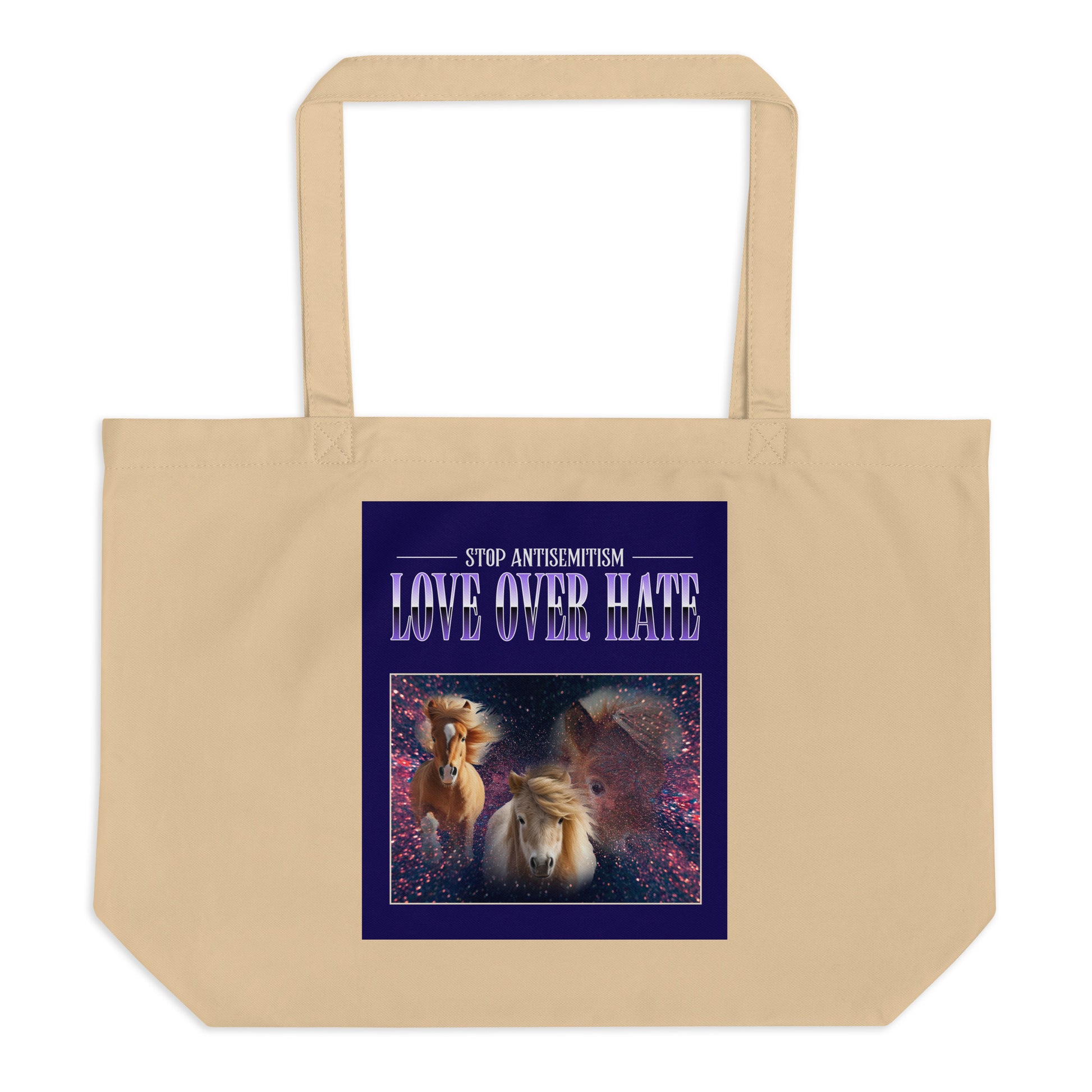 Funny Animals | Antisemitism | Large Organic Tote Bag Jouparty