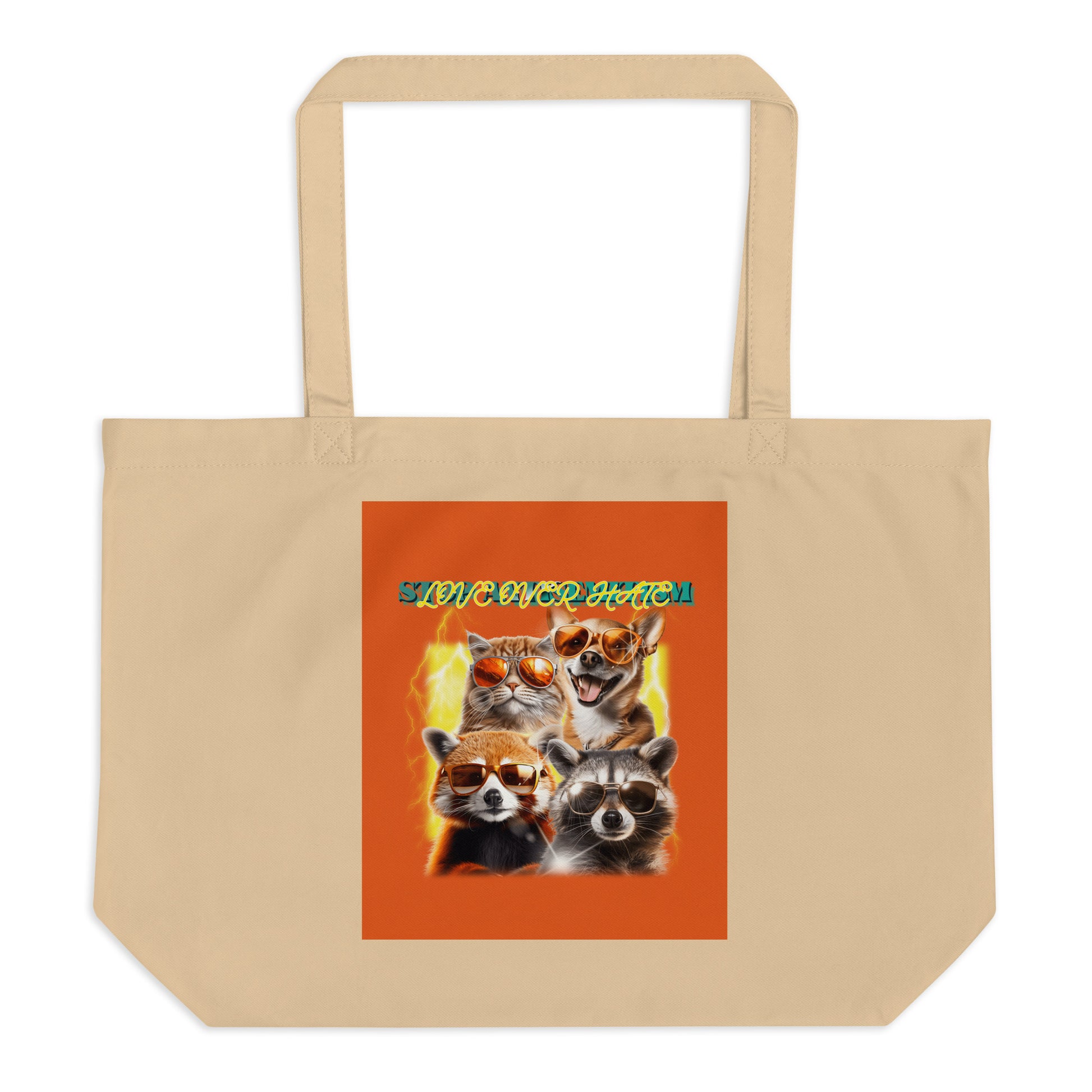 Funny Animals | Antisemitism | Large Organic Tote Bag Jouparty