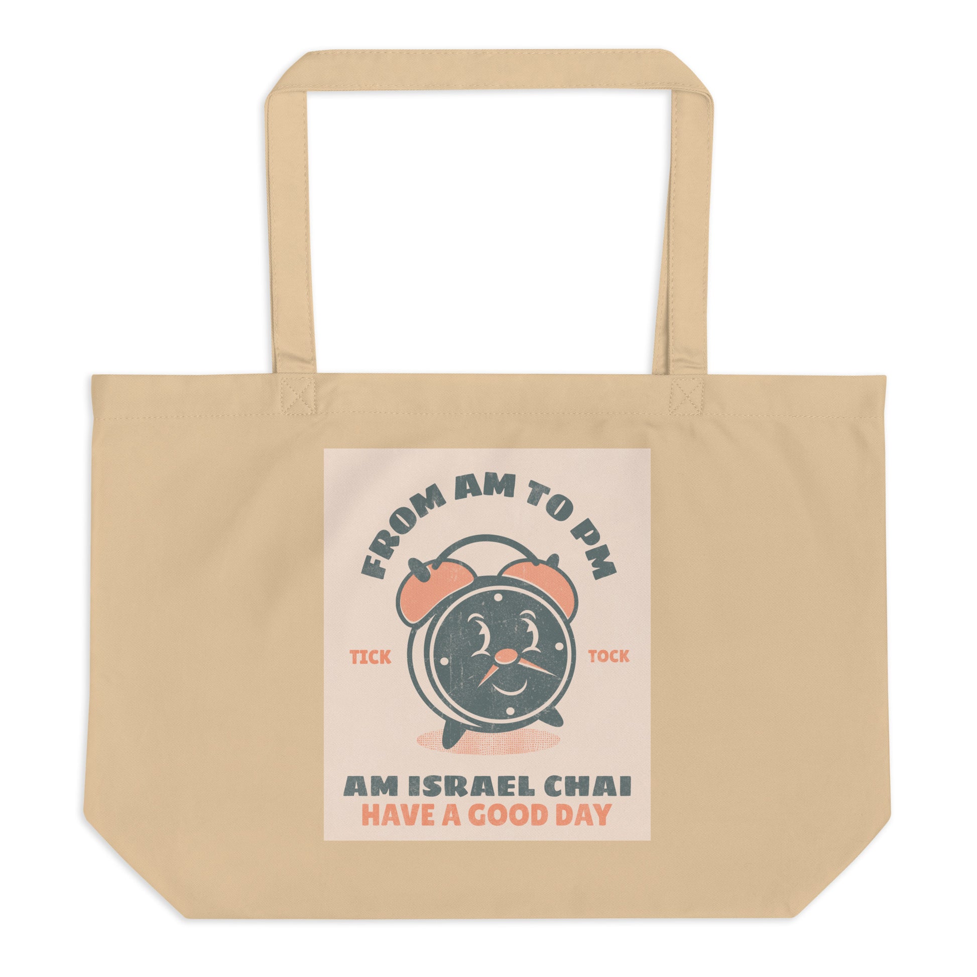 AM To PM | Large Organic Tote Bag Jouparty