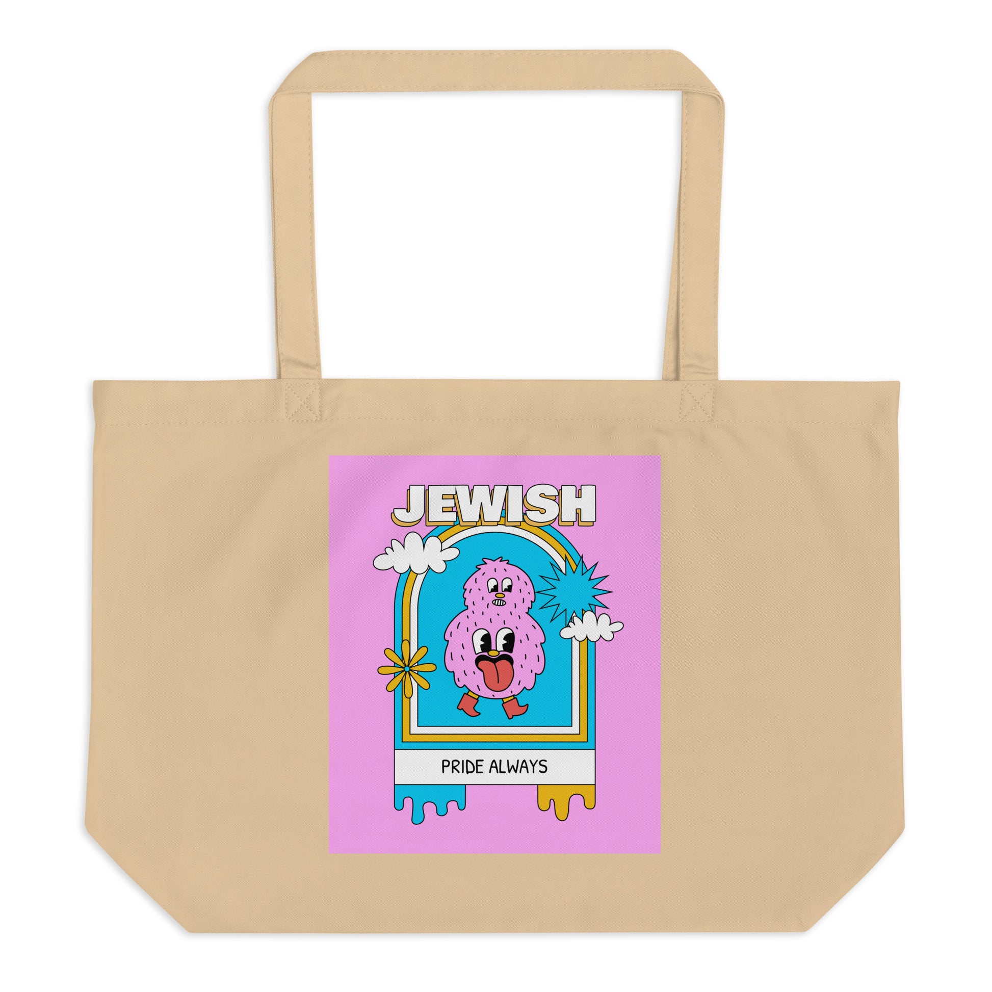 All In For Jews | Large Organic Tote Bag Jouparty