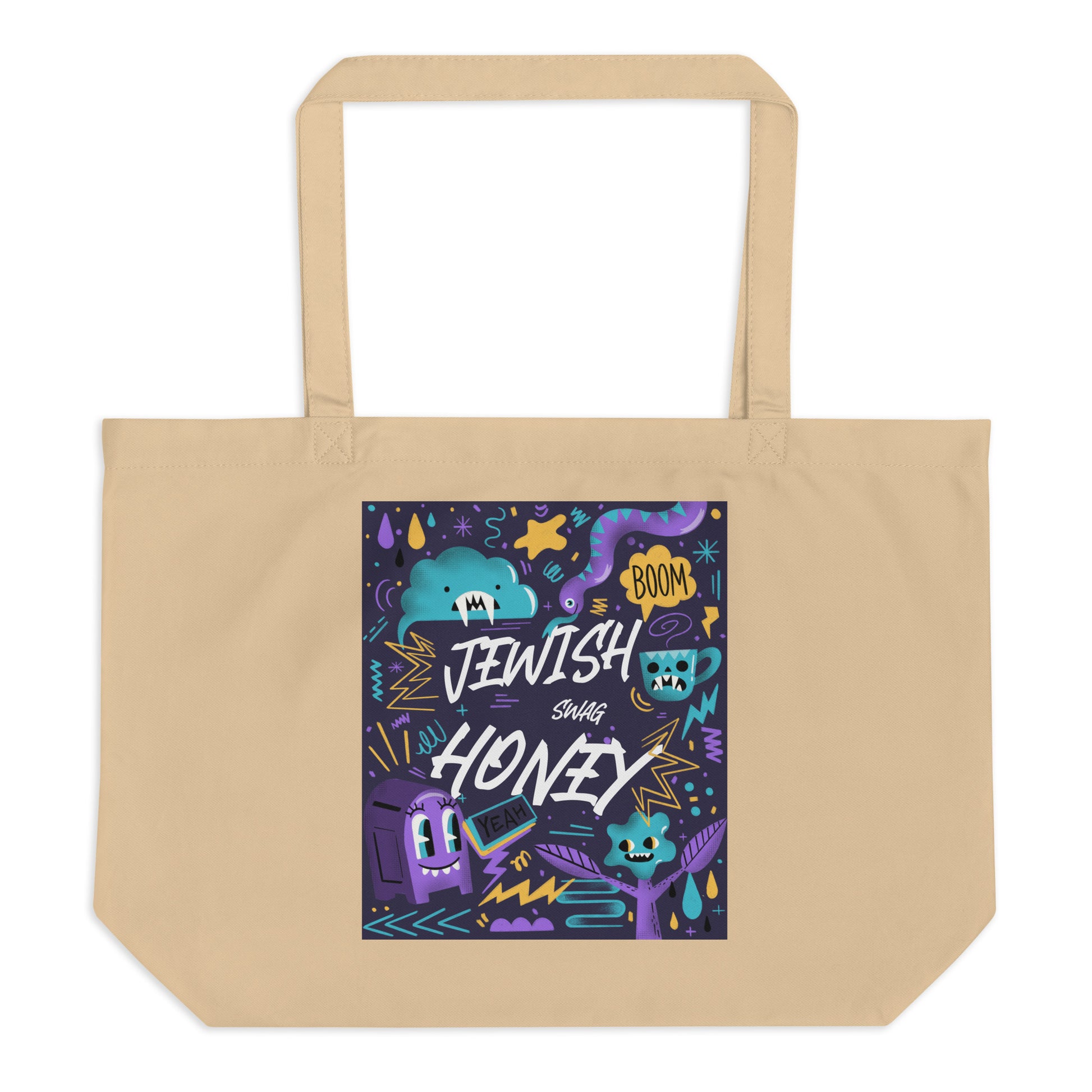 All In For Jews | Large Organic Tote Bag Jouparty