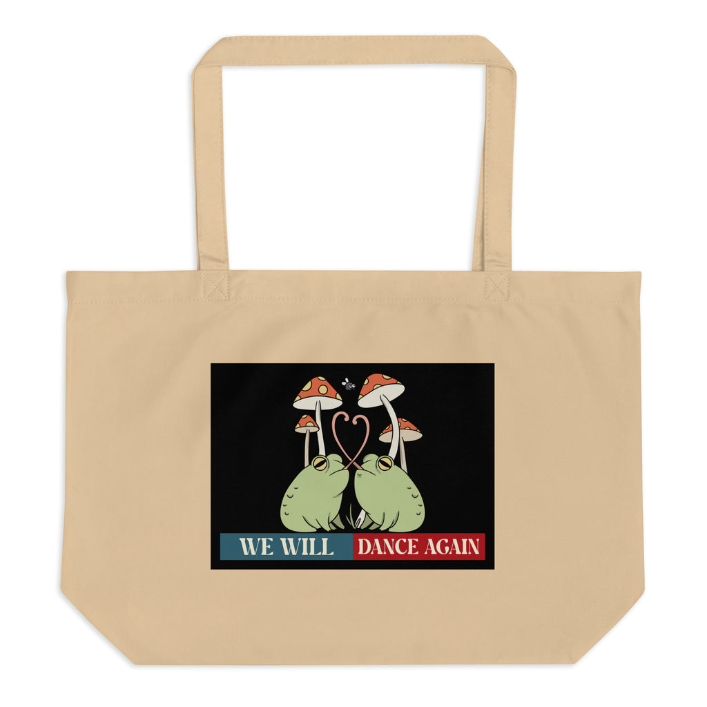 We Will Dance Again | Retro Edition | Large Organic Tote Bag Jouparty