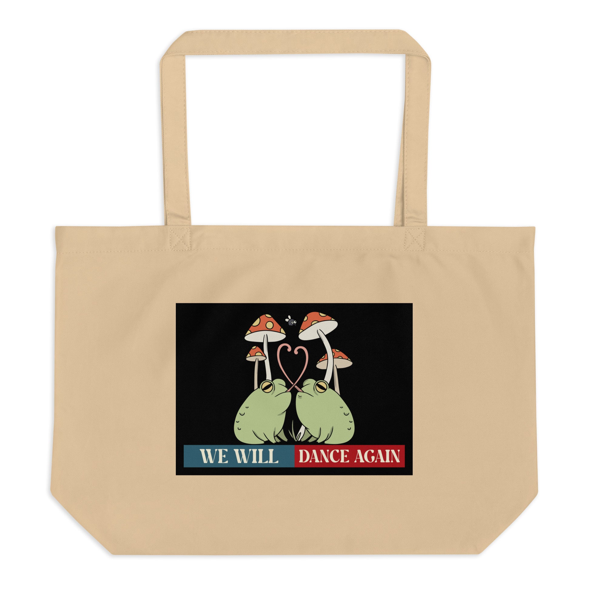We Will Dance Again | Retro Edition | Large Organic Tote Bag Jouparty