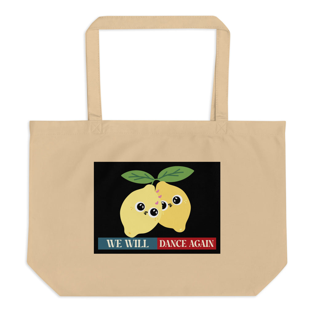 We Will Dance Again | Retro Edition | Large Organic Tote Bag Jouparty