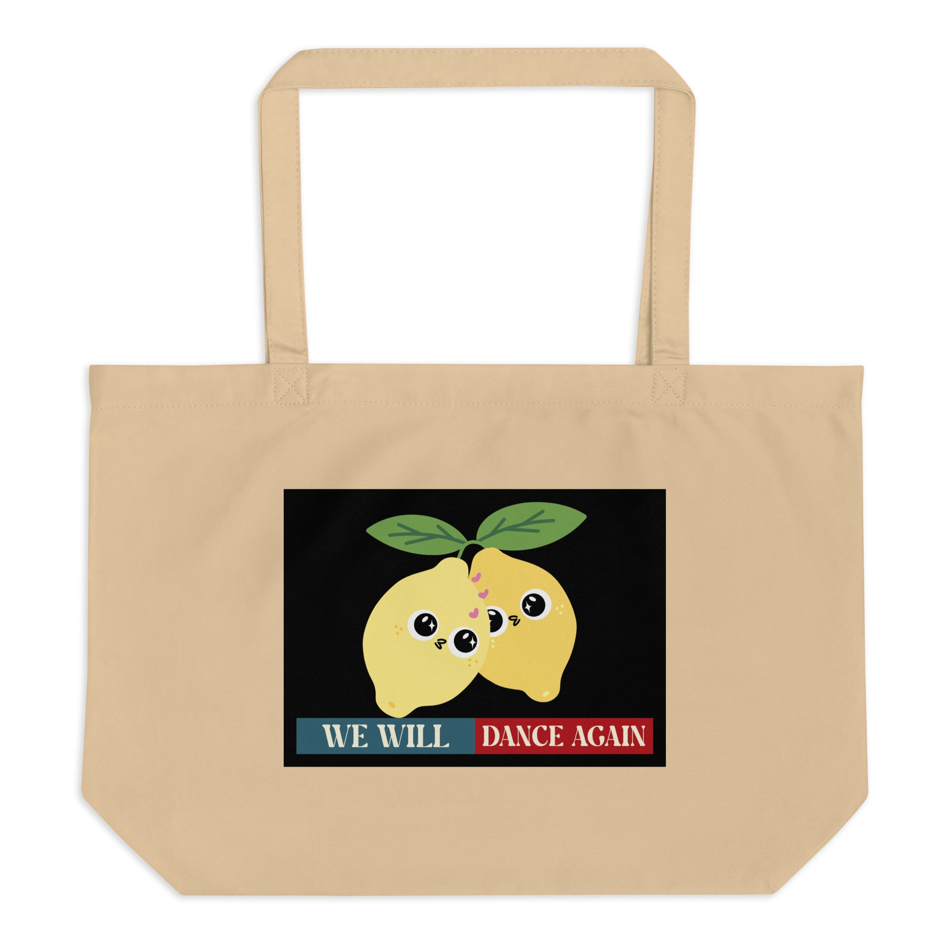 We Will Dance Again | Retro Edition | Large Organic Tote Bag Jouparty