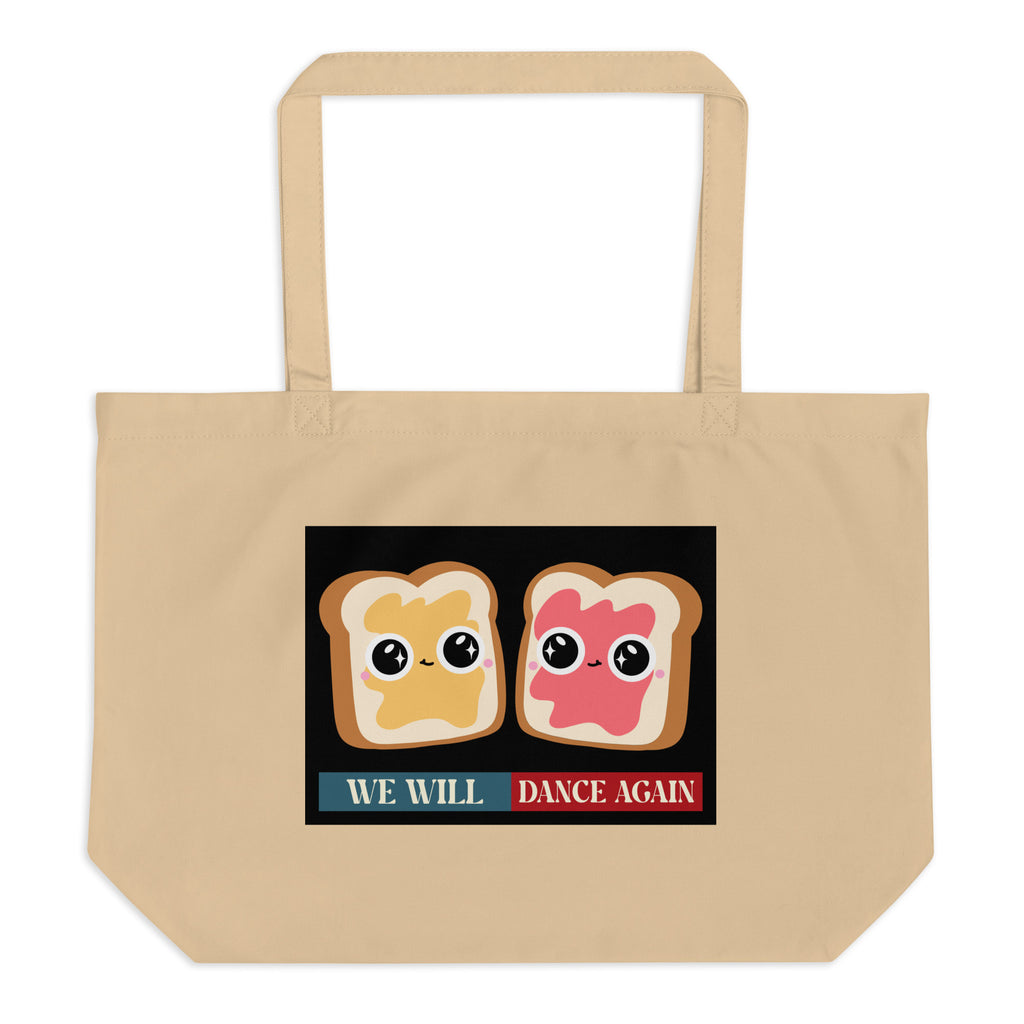 We Will Dance Again | Retro Edition | Large Organic Tote Bag Jouparty