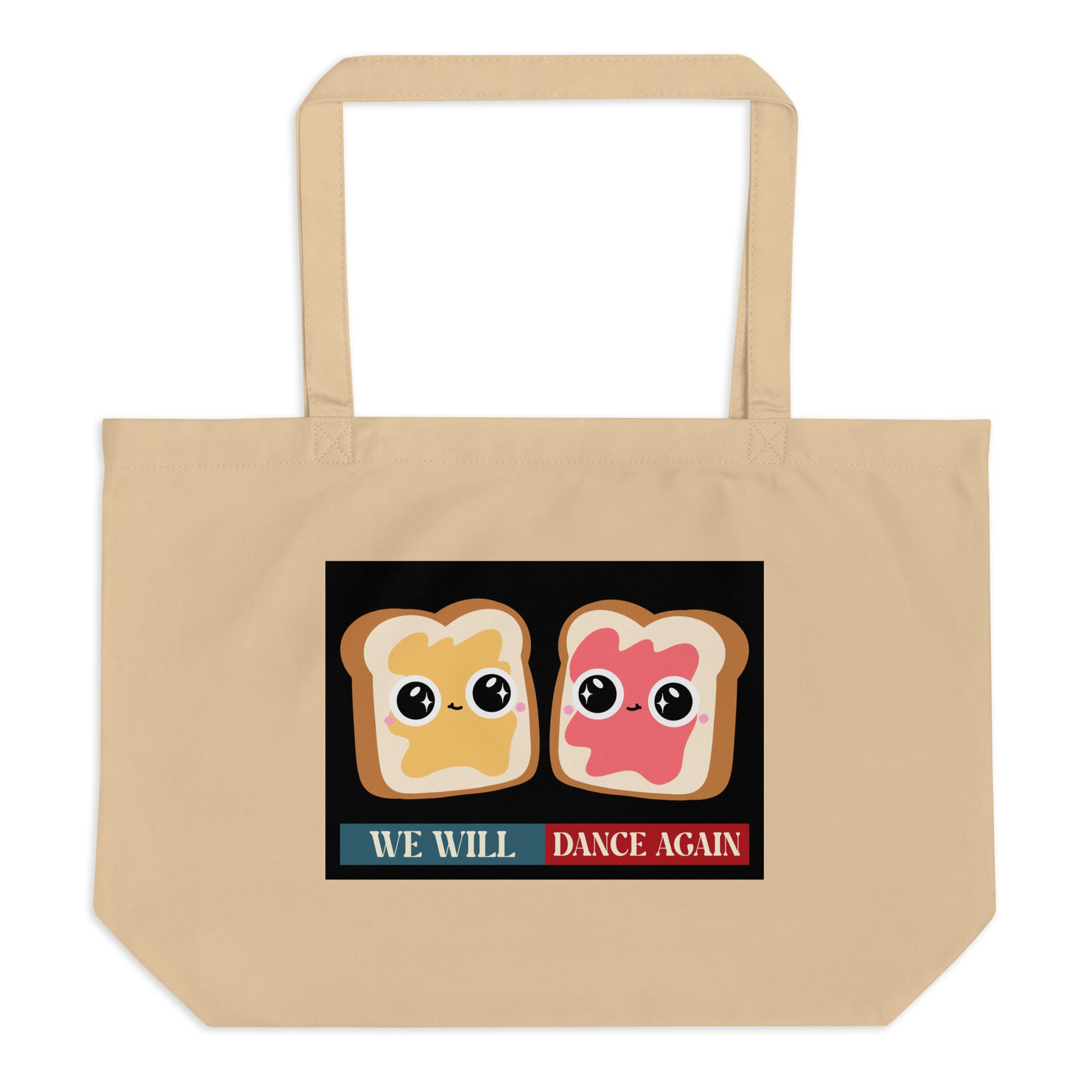 We Will Dance Again | Retro Edition | Large Organic Tote Bag Jouparty