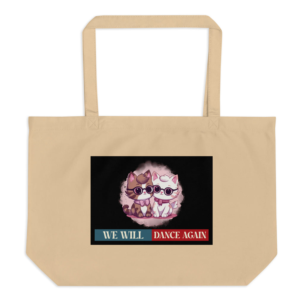 We Will Dance Again | Retro Edition | Large Organic Tote Bag