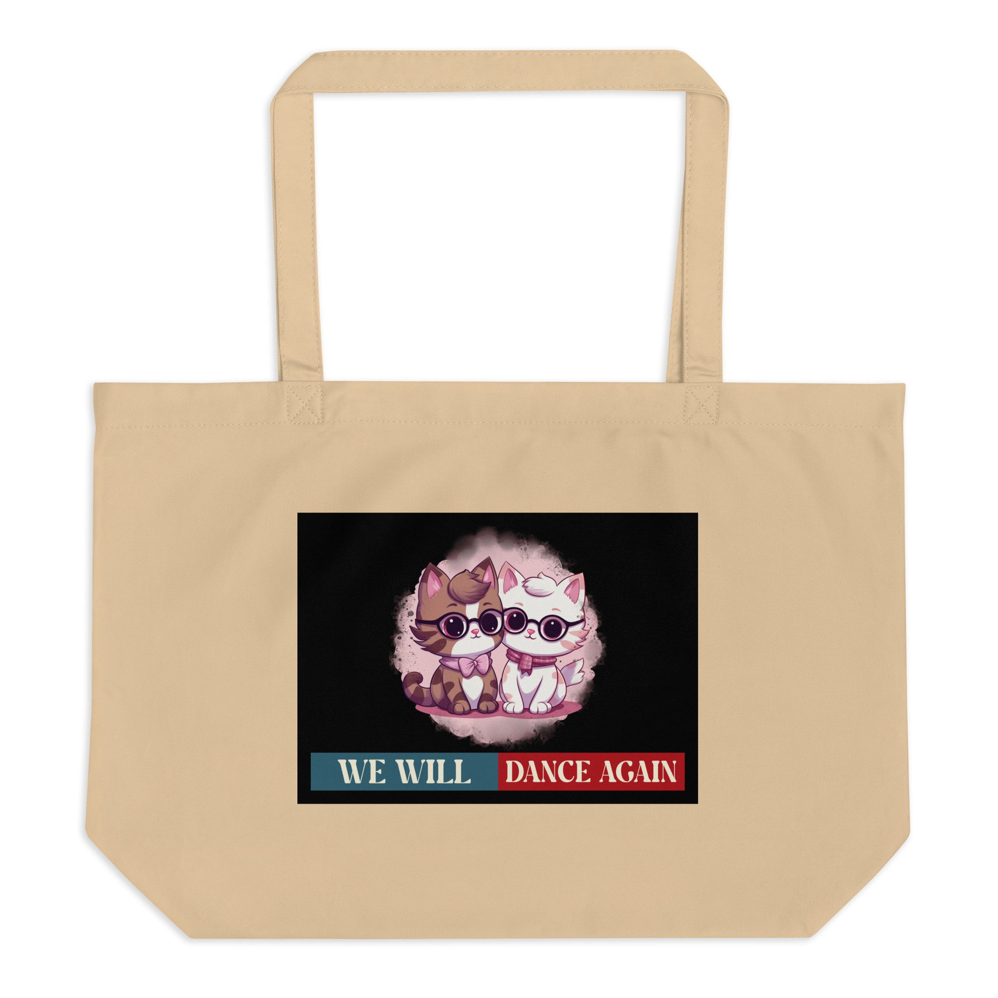 We Will Dance Again | Retro Edition | Large Organic Tote Bag