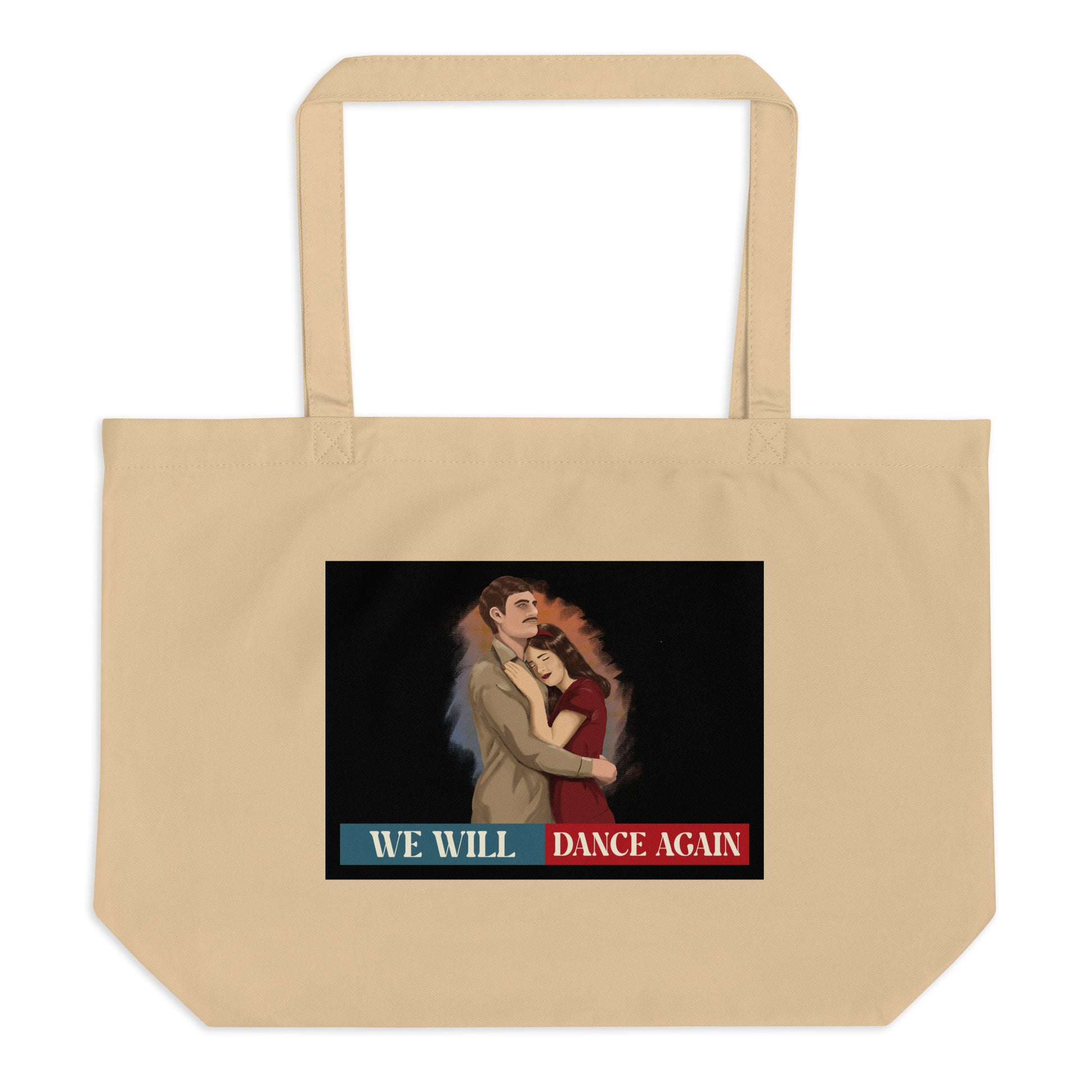 We Will Dance Again | Retro Edition | Large Organic Tote Bag Jouparty