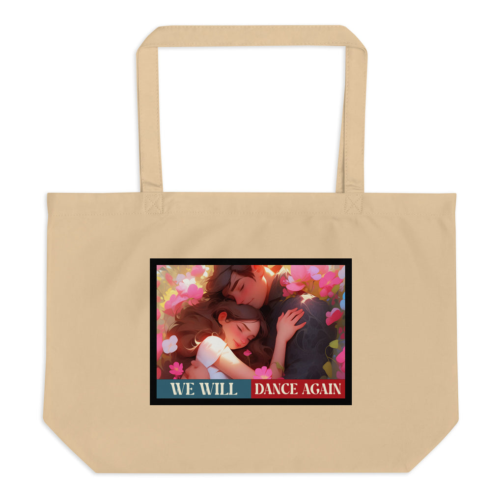 We Will Dance Again | Retro Edition | Large Organic Tote Bag Jouparty