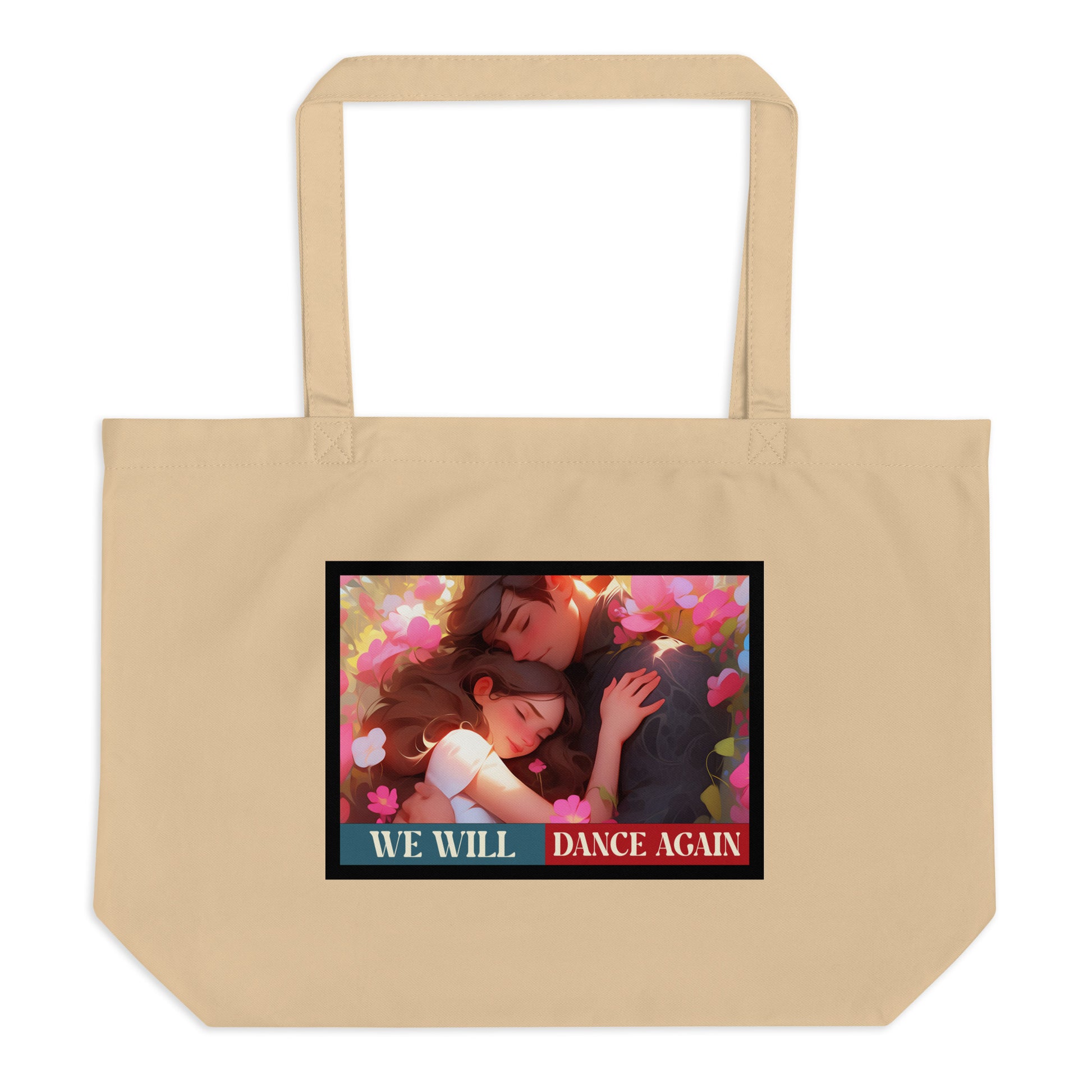 We Will Dance Again | Retro Edition | Large Organic Tote Bag Jouparty
