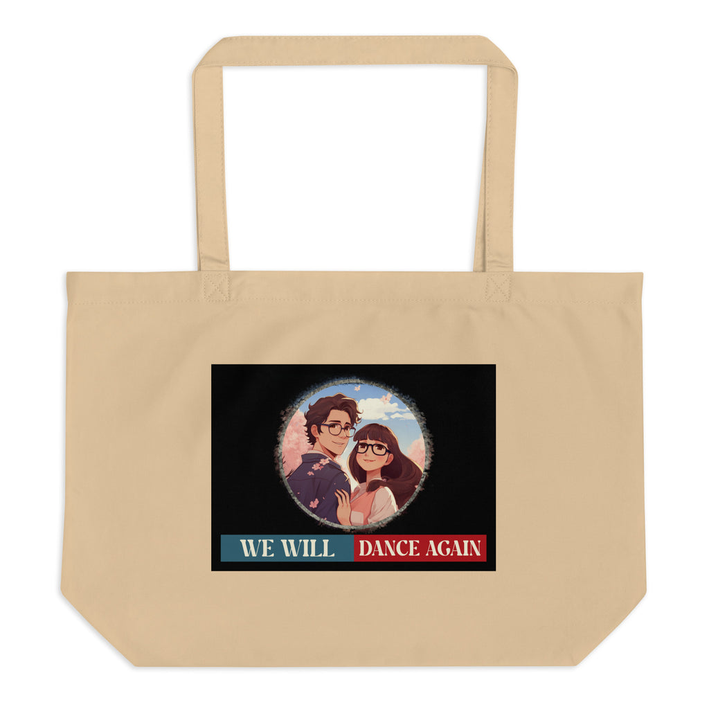 We Will Dance Again | Retro Edition | Large Organic Tote Bag Jouparty