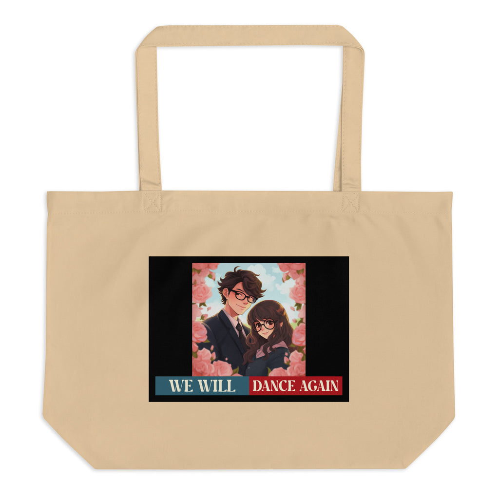 We Will Dance Again | Retro Edition | Large Organic Tote Bag Jouparty