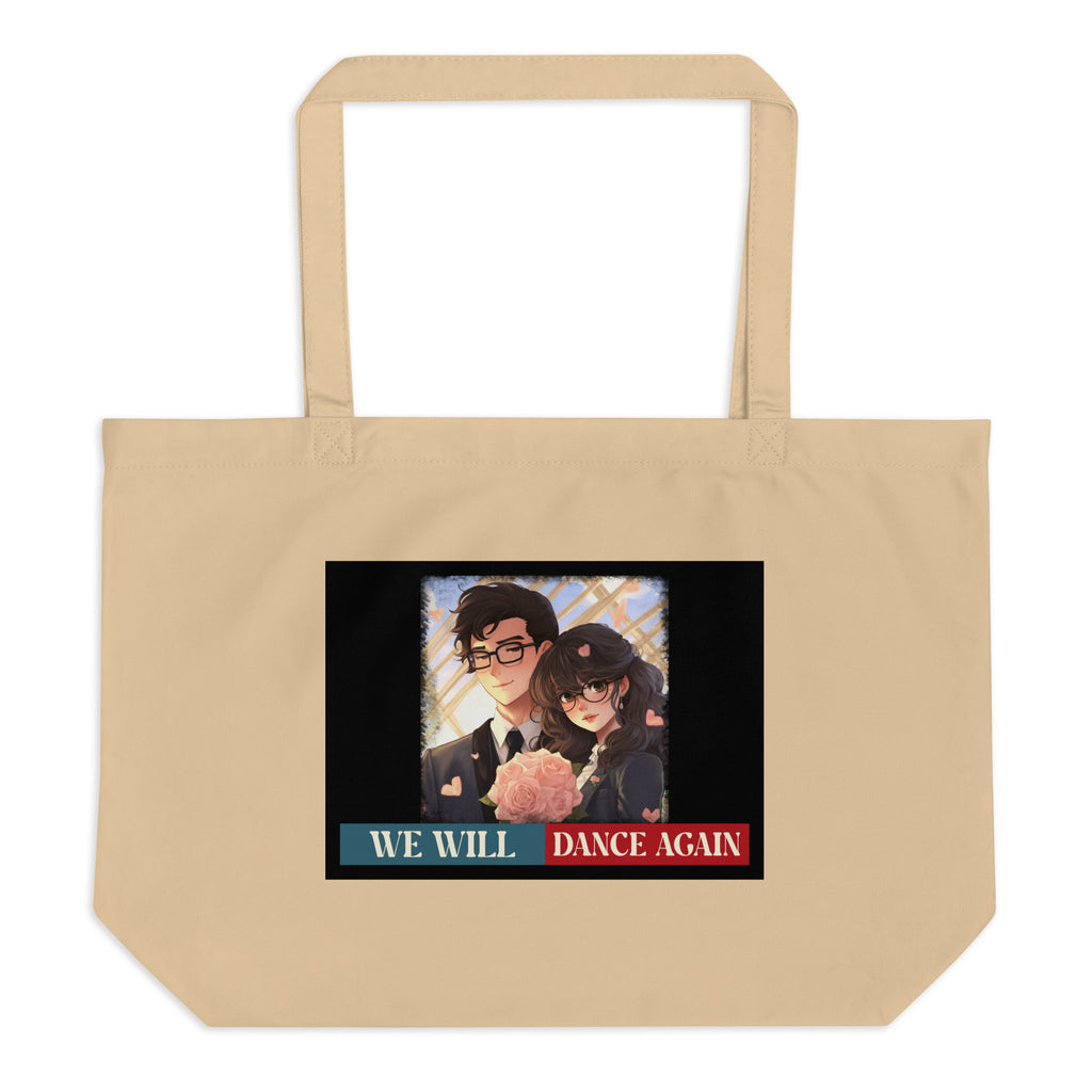 We Will Dance Again | Retro Edition | Large Organic Tote Bag Jouparty