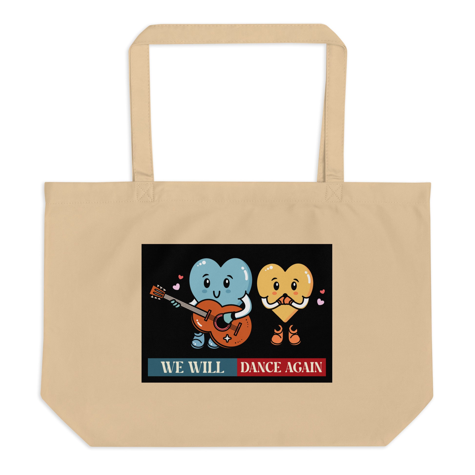 We Will Dance Again | Retro Edition | Large Organic Tote Bag