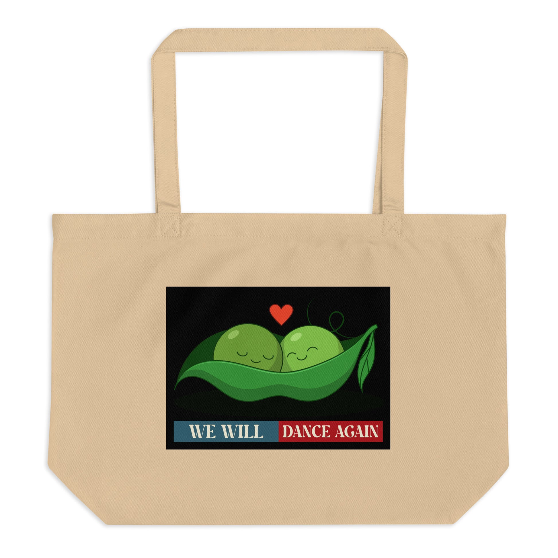 We Will Dance Again | Retro Edition | Large Organic Tote Bag Jouparty