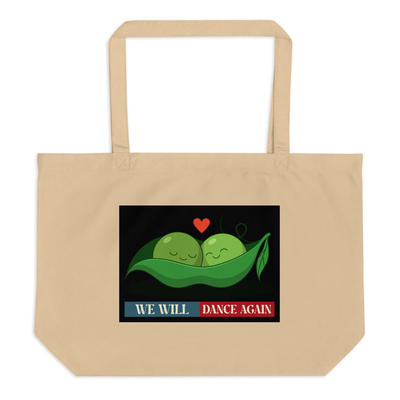 We Will Dance Again | Retro Edition | Large Organic Tote Bag
