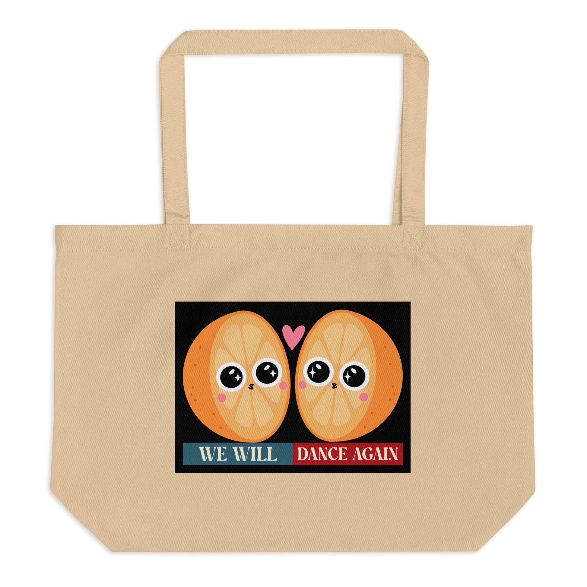 We Will Dance Again | Retro Edition | Large Organic Tote Bag Jouparty
