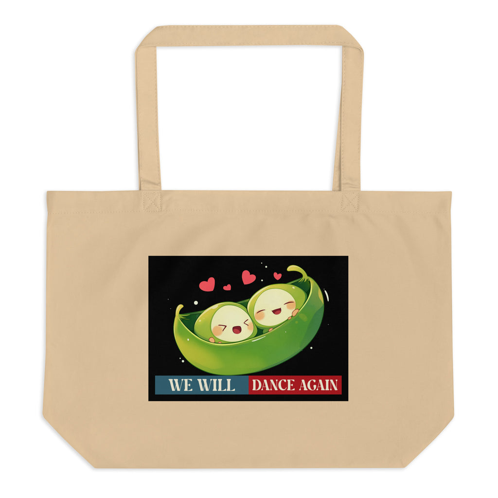 We Will Dance Again | Retro Edition | Large Organic Tote Bag Jouparty