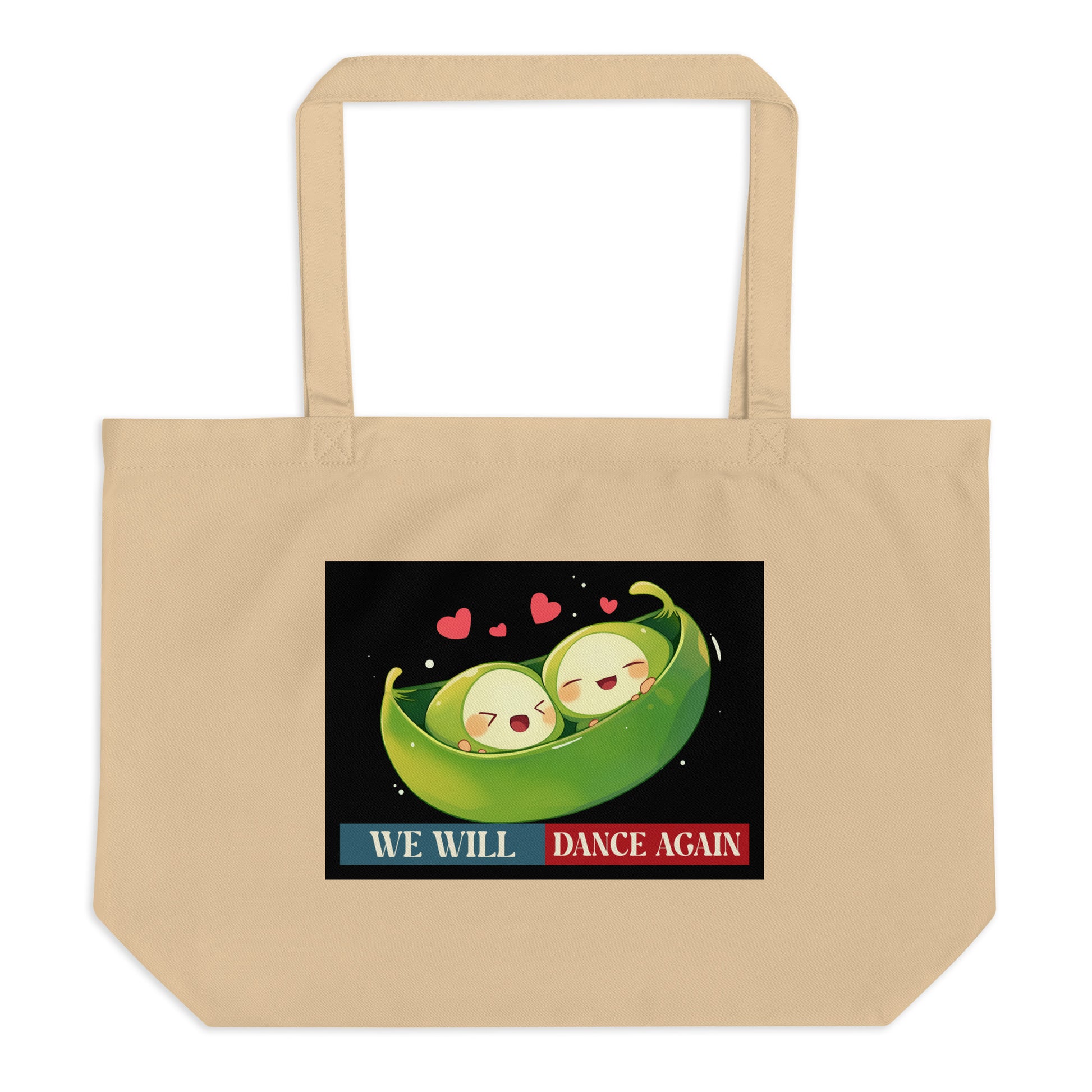 We Will Dance Again | Retro Edition | Large Organic Tote Bag Jouparty