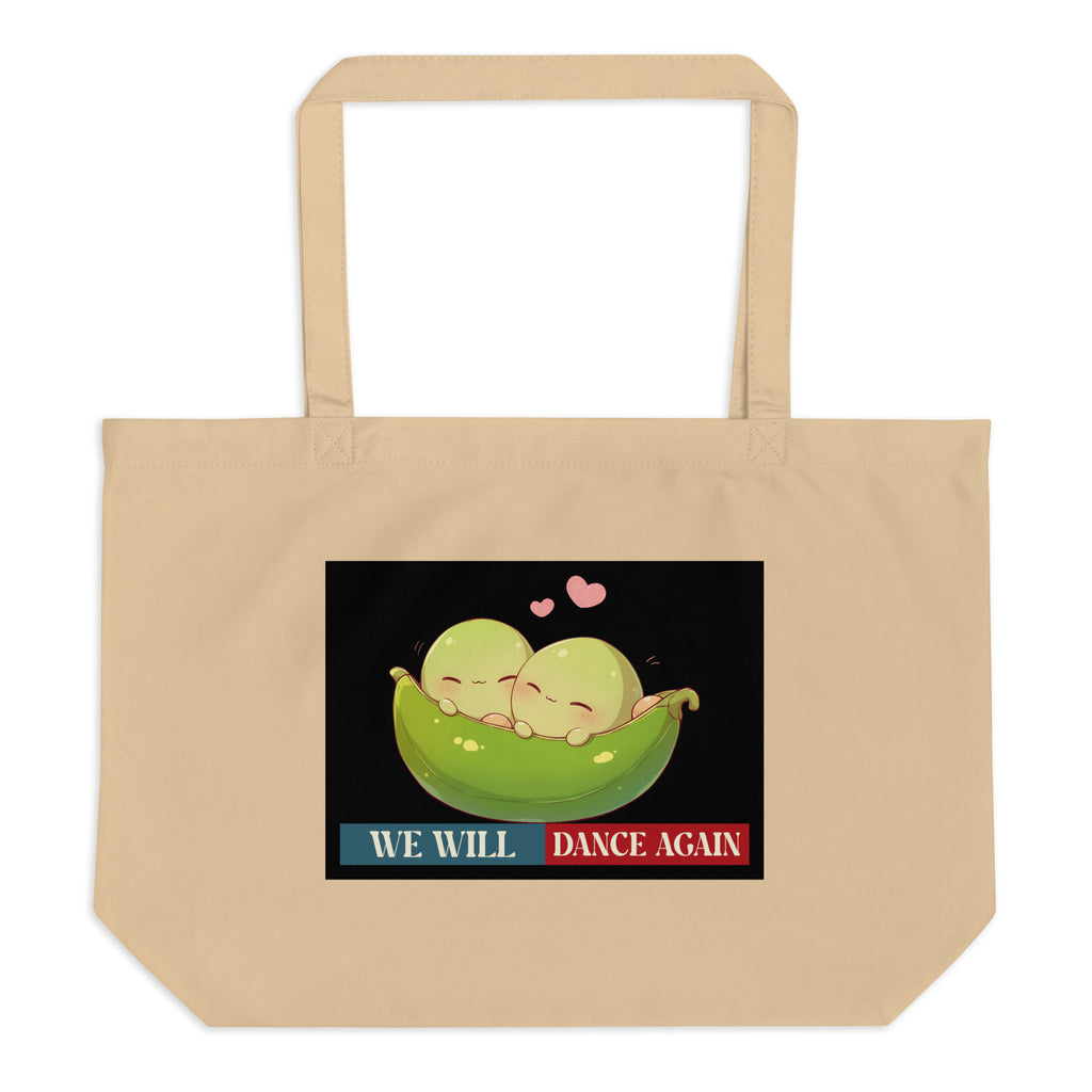 We Will Dance Again | Retro Edition | Large Organic Tote Bag Jouparty