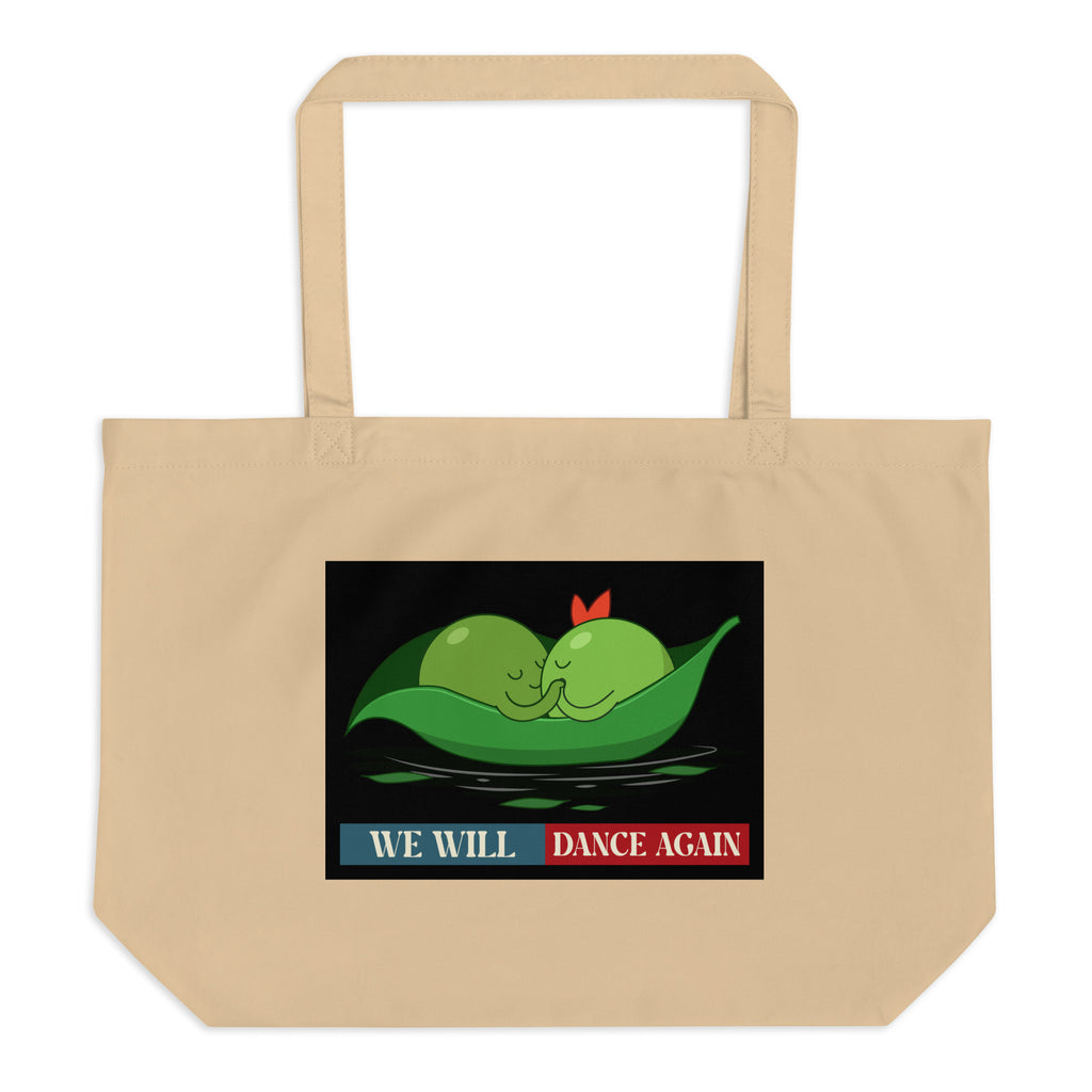 We Will Dance Again | Retro Edition | Large Organic Tote Bag Jouparty