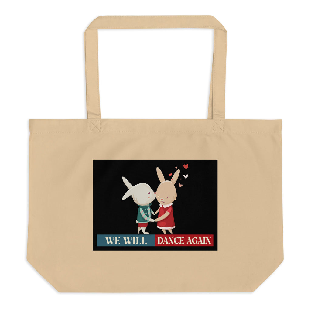 We Will Dance Again | Retro Edition | Large Organic Tote Bag