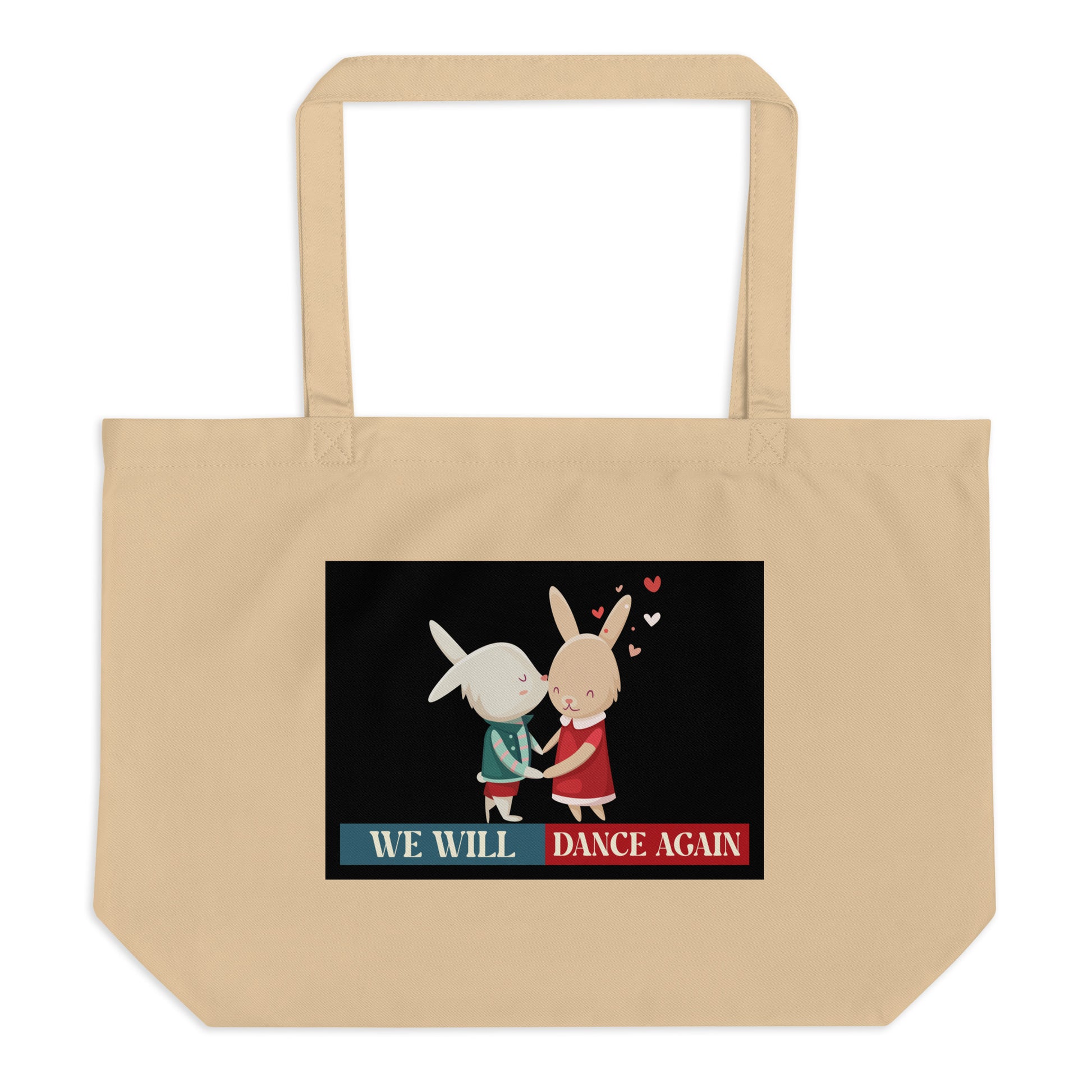 We Will Dance Again | Retro Edition | Large Organic Tote Bag