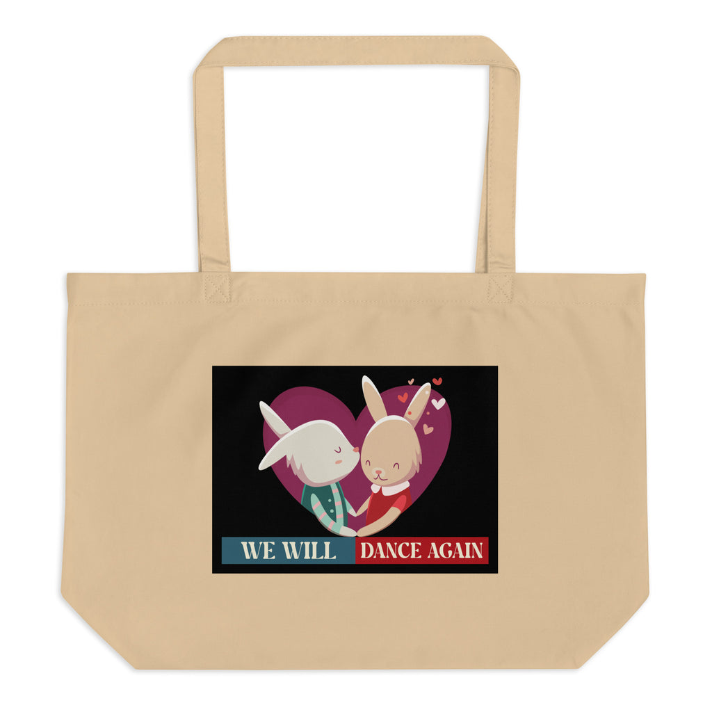 We Will Dance Again | Retro Edition | Large Organic Tote Bag