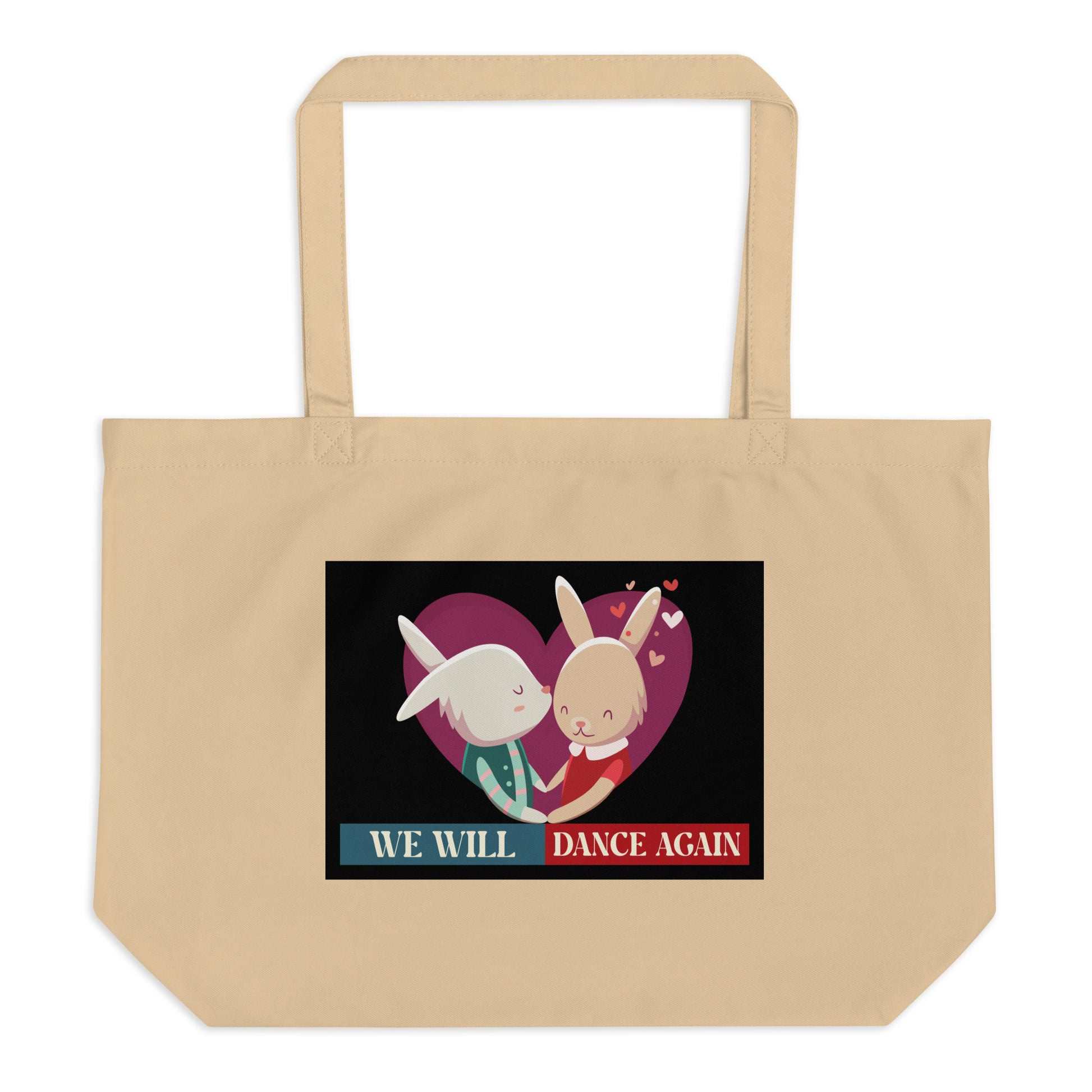 We Will Dance Again | Retro Edition | Large Organic Tote Bag