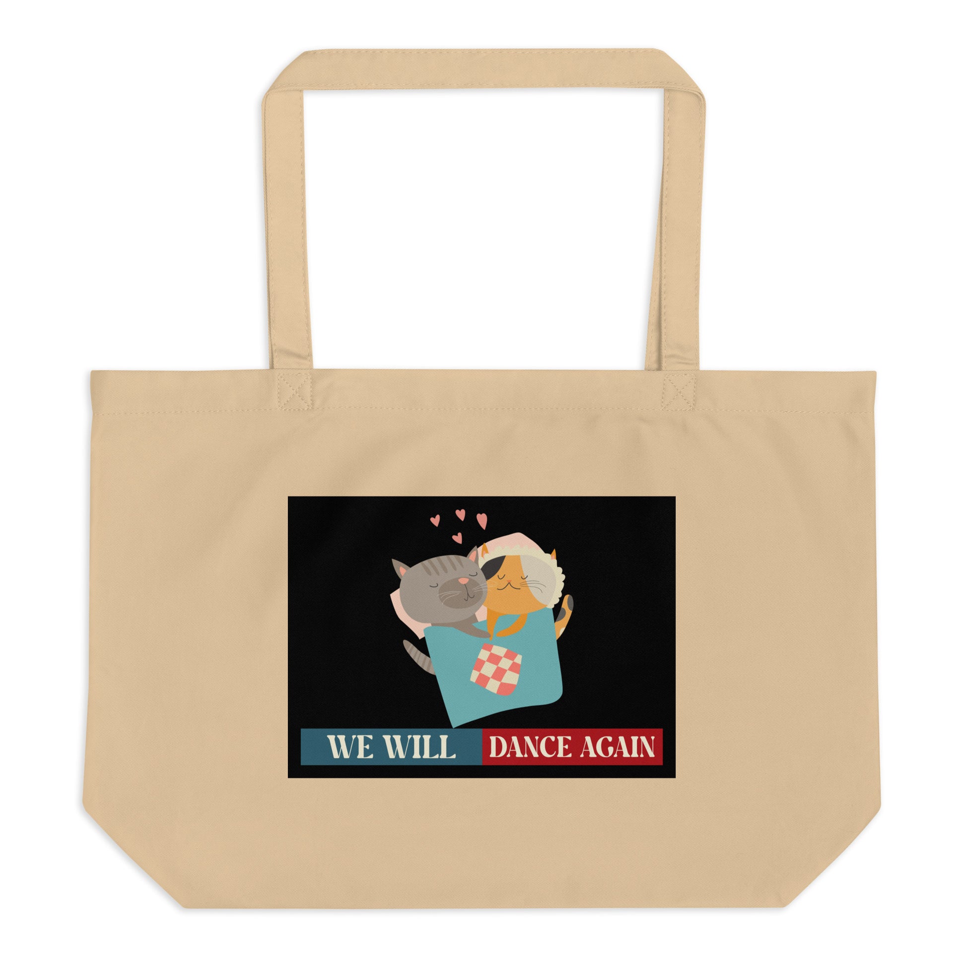 We Will Dance Again | Retro Edition | Large Organic Tote Bag Jouparty