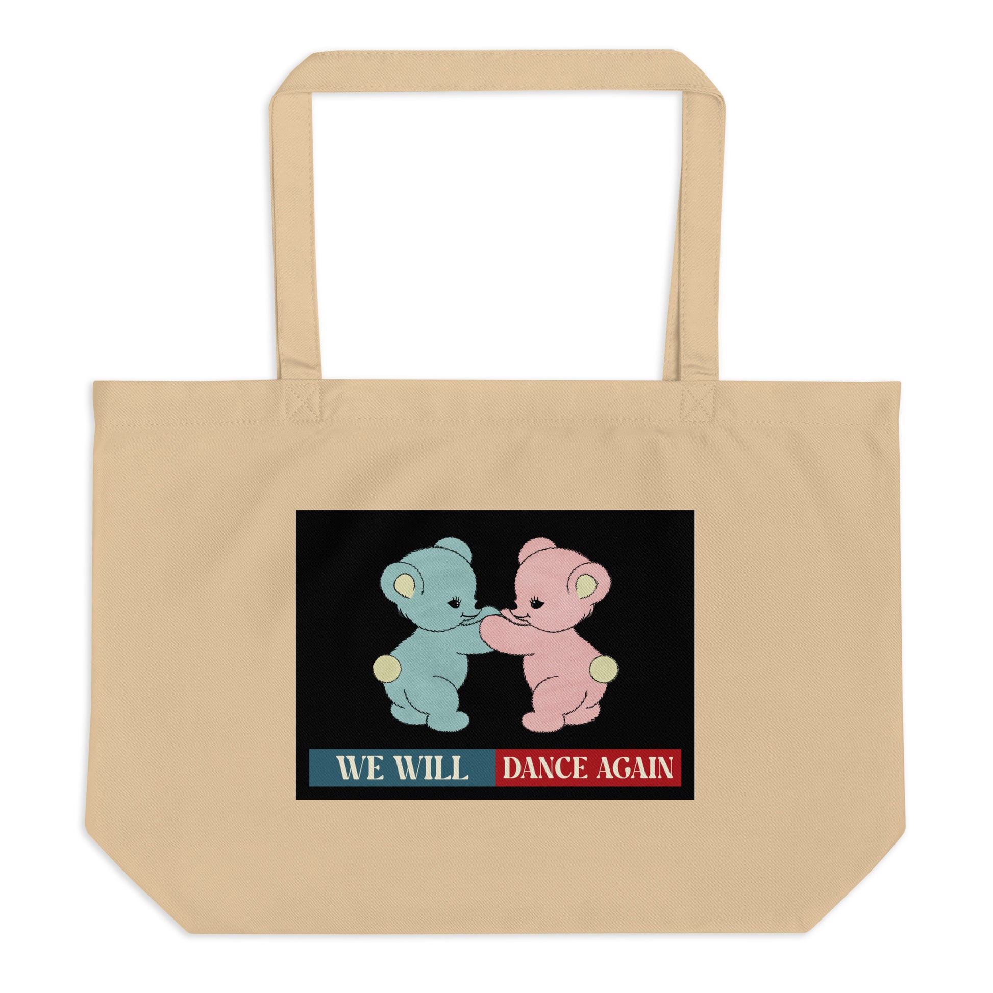 We Will Dance Again | Retro Edition | Large Organic Tote Bag Jouparty
