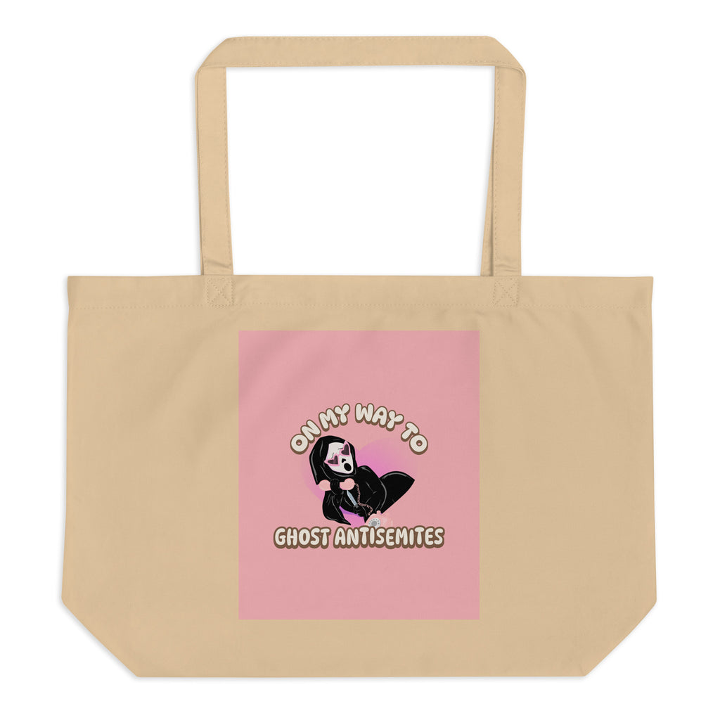 Ghost Antisemites | Large Organic Tote Bag Jouparty
