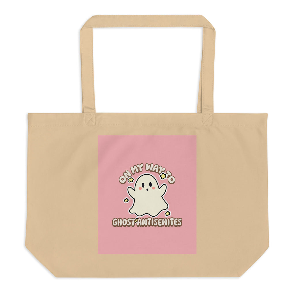 Ghost Antisemites | Large Organic Tote Bag Jouparty