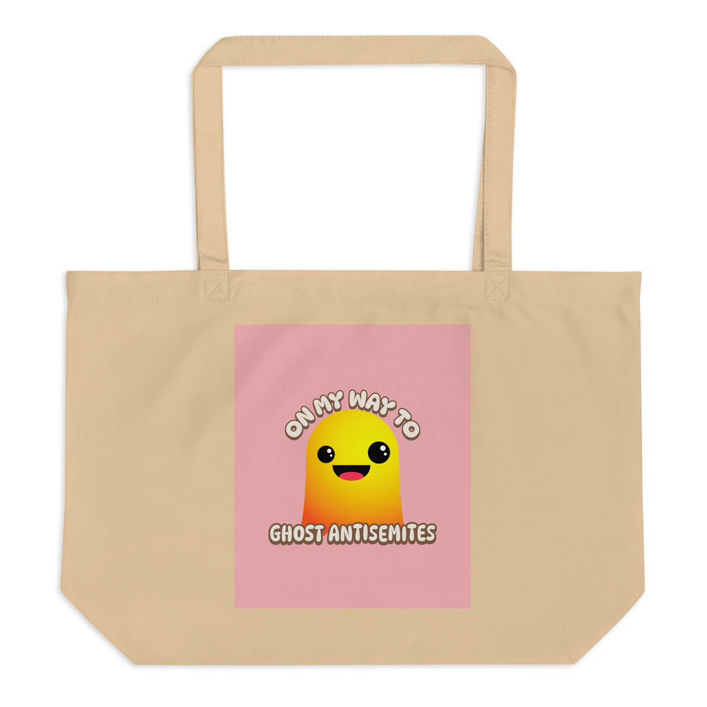 Ghost Antisemites | Large Organic Tote Bag Jouparty