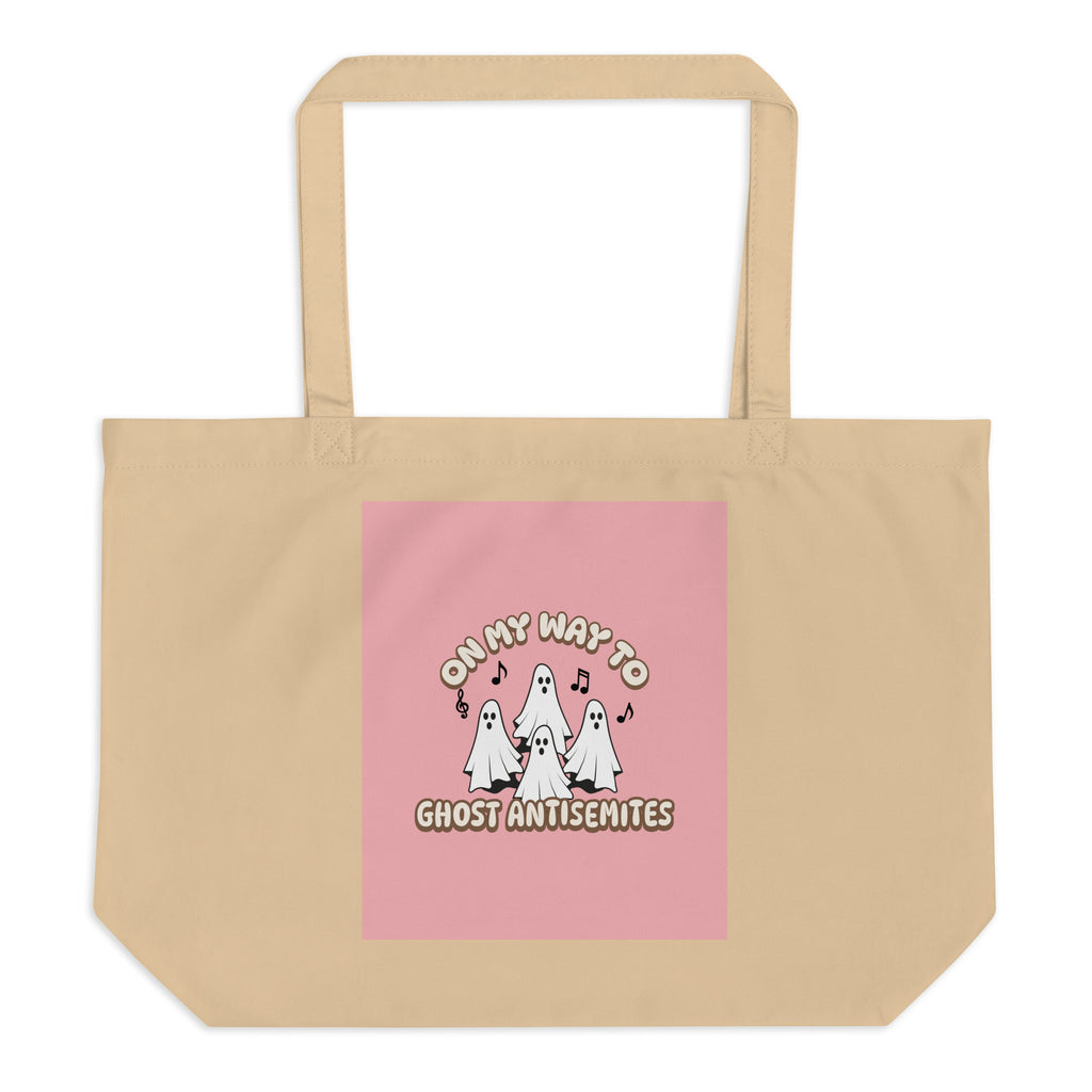 Ghost Antisemites | Large Organic Tote Bag Jouparty