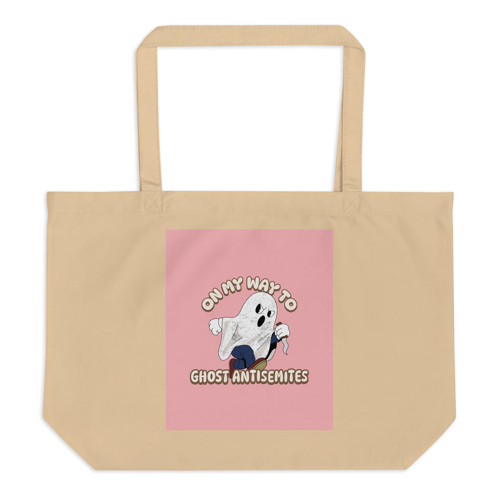 Ghost Antisemites | Large Organic Tote Bag Jouparty