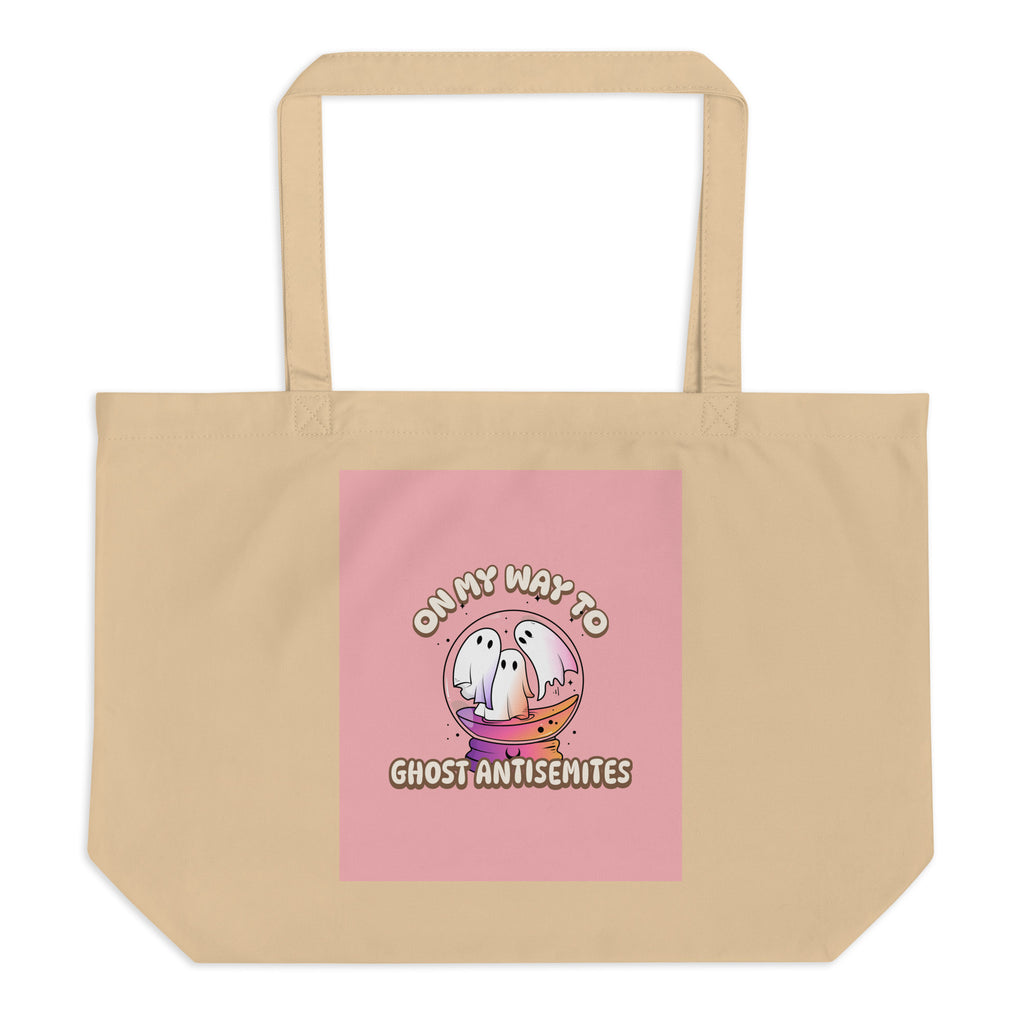 Ghost Antisemites | Large Organic Tote Bag Jouparty