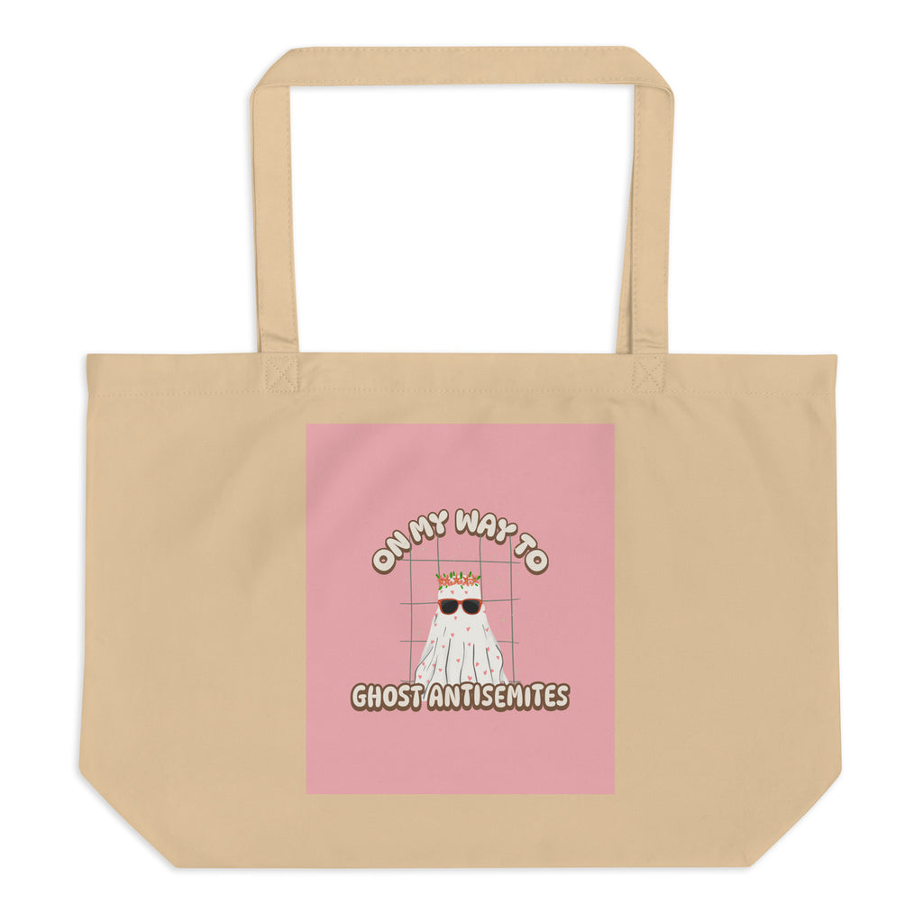 Ghost Antisemites | Large Organic Tote Bag Jouparty