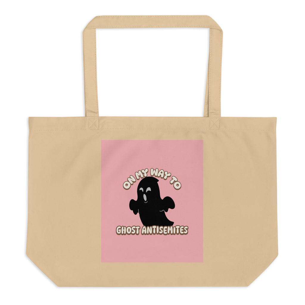 Ghost Antisemites | Large Organic Tote Bag Jouparty