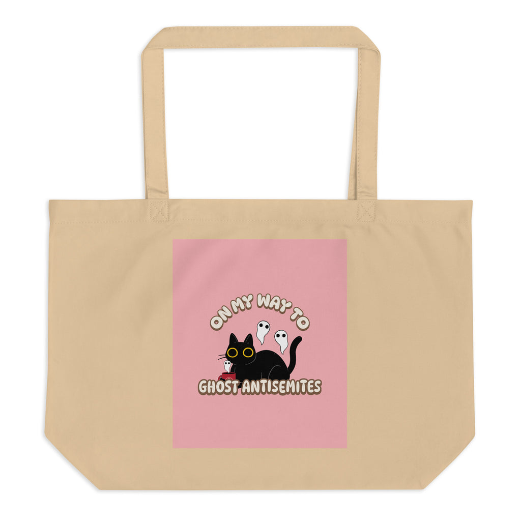 Ghost Antisemites | Large Organic Tote Bag Jouparty