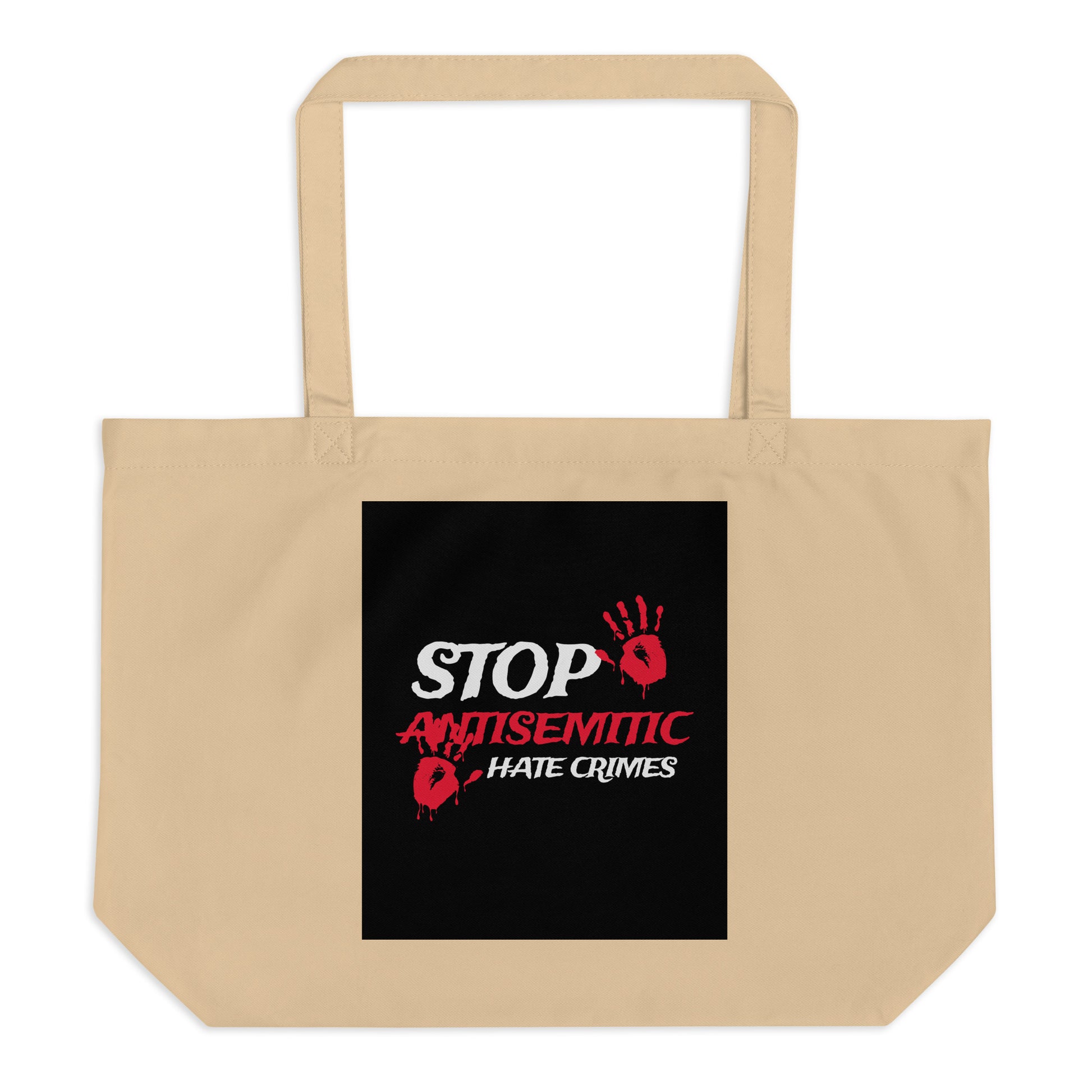 Antisemitic Hate Crimes | Large Organic Tote Bag